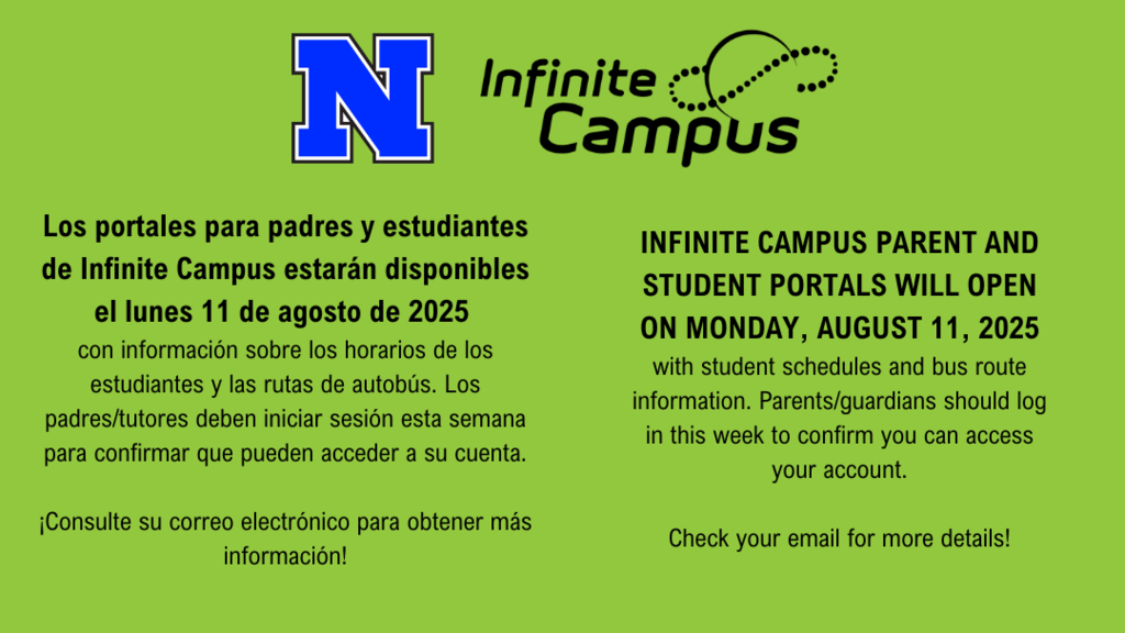 Infinite Campus Parent and Student Portal graphic. Details in caption.