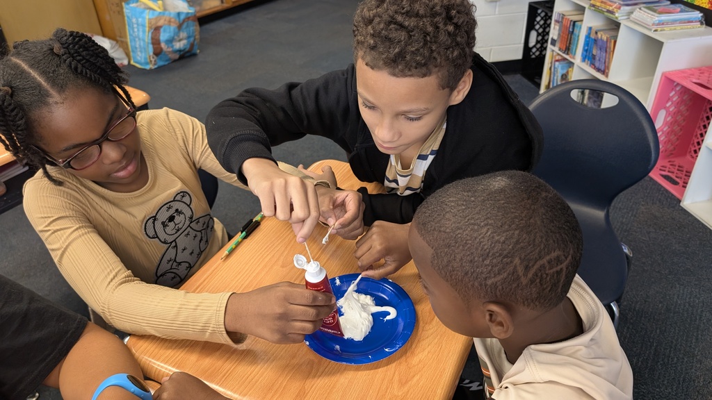 A group of students working together. 