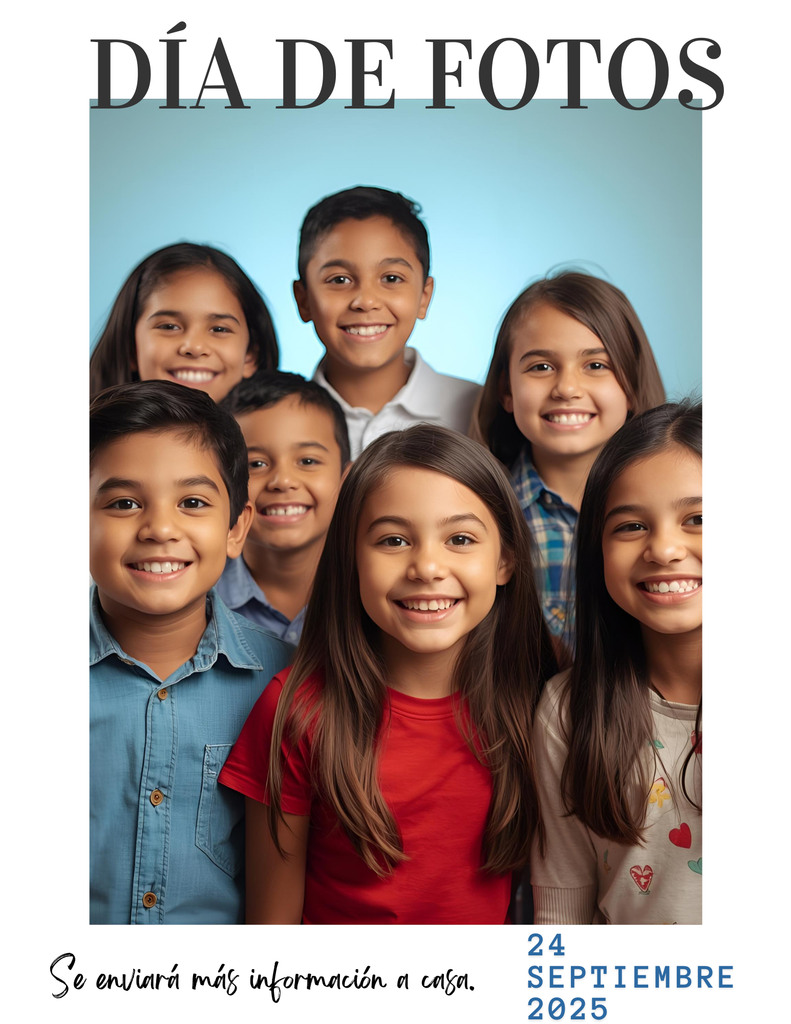 Spanish Picture Day Flyer. September 24, 2025.