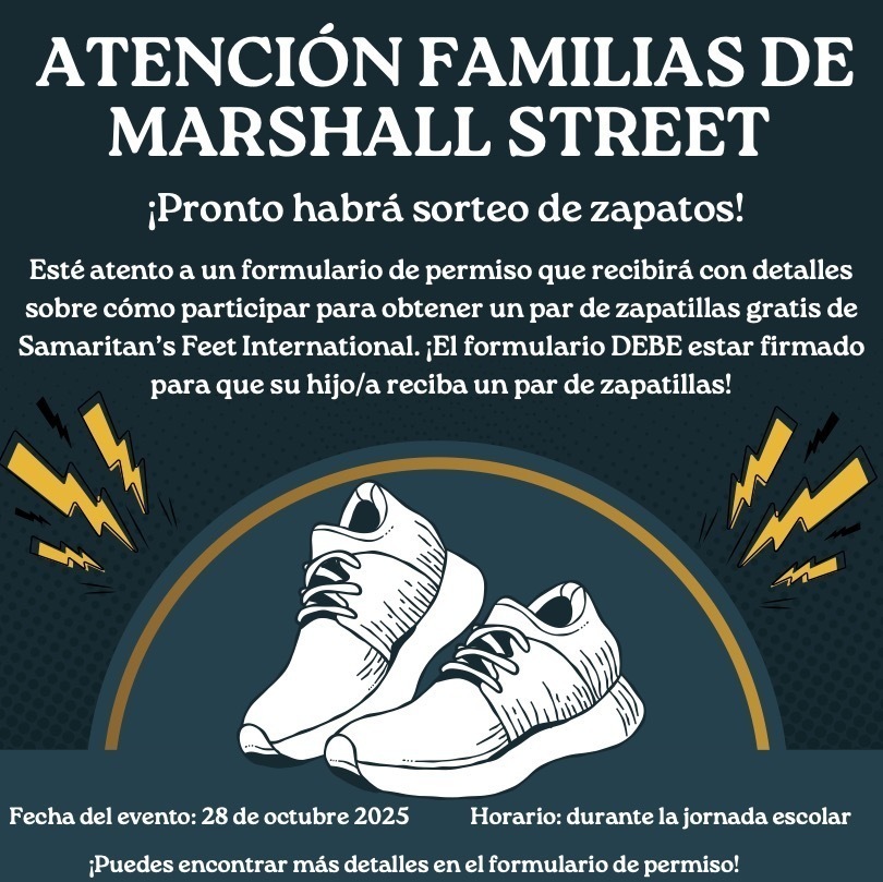 Spanish shoe giveaway flyer. Details in caption.
