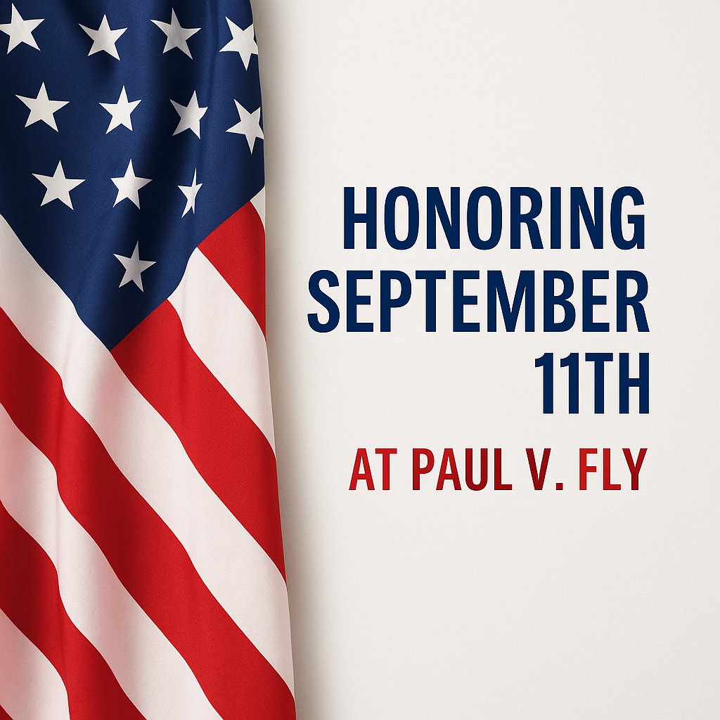 Picture of a Flag and honoring 9/11 at PVF. 