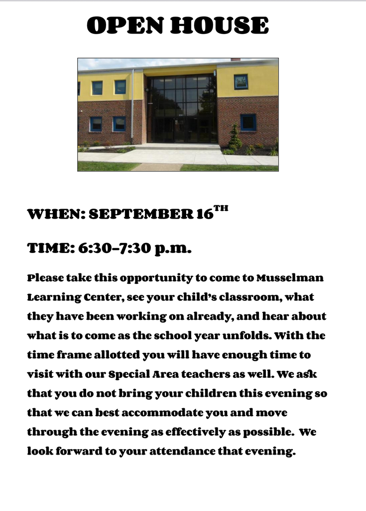 Open house flyer see caption for details
