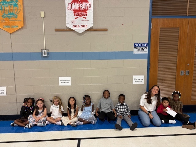 Classes getting ready for picture day.