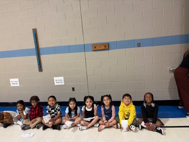Classes getting ready for picture day.