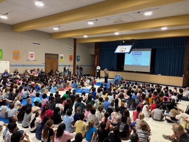 We are kicking off our PBIS Golden Tickets. 