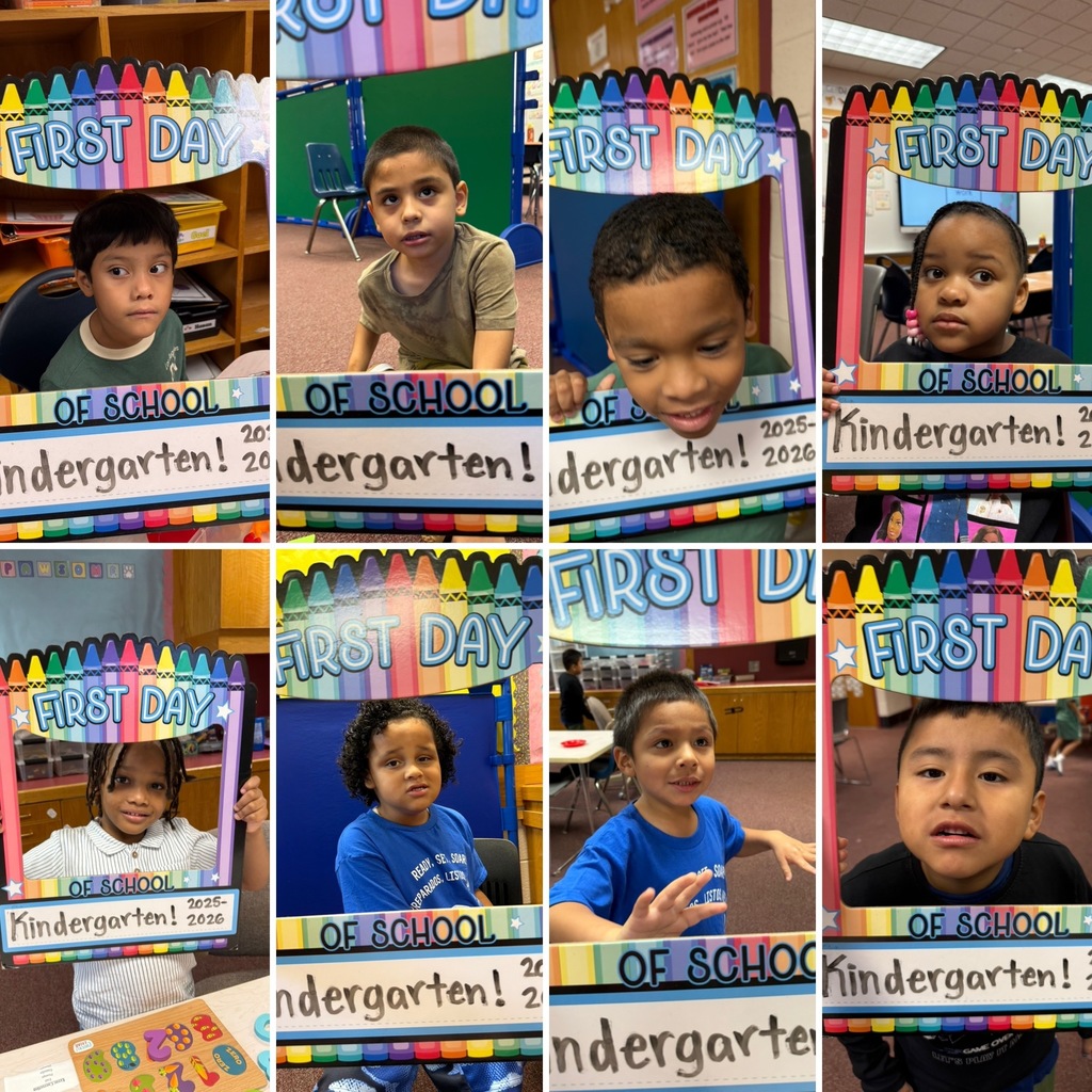 Collage of photos of Kindergarten fun and learning.