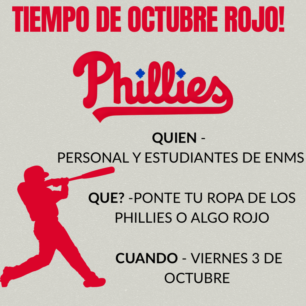 Spanish version of Phillies Spirit Day poster