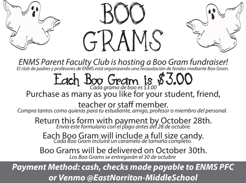 Boo Gram Flyer. $3 a gram