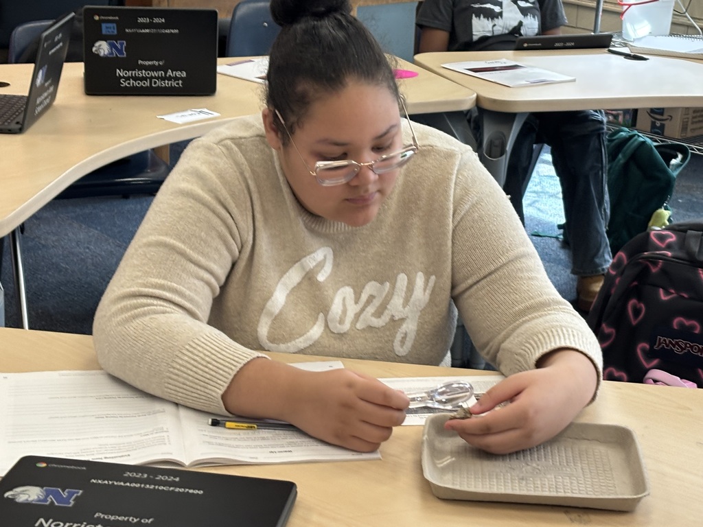 Students studying stream table. More info in caption