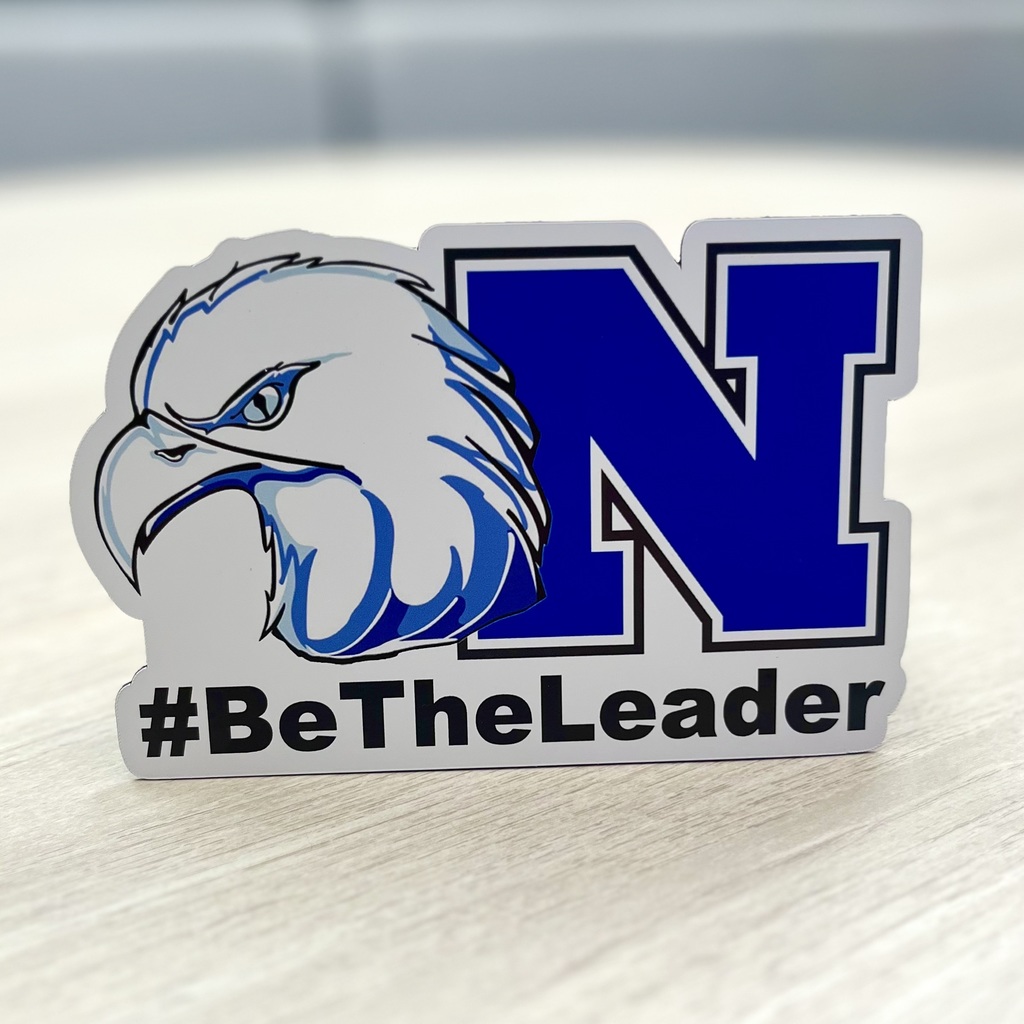 Car magnet with NASD Eagle and N logo and #BeTheLeader.