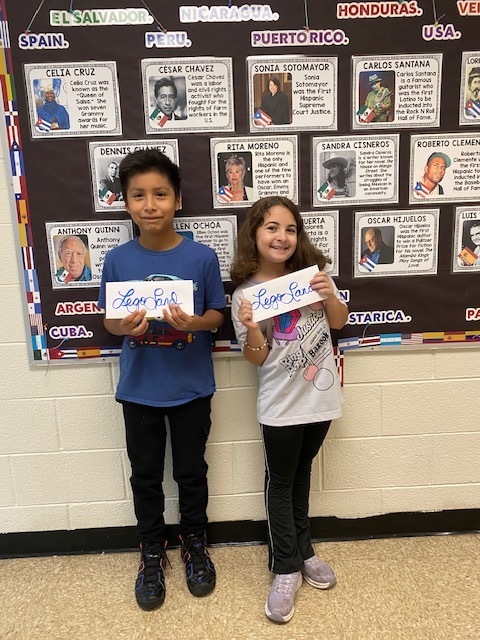 Two students who won a raffle for LEGOLAND tickets