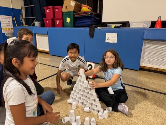 Students in physical education class