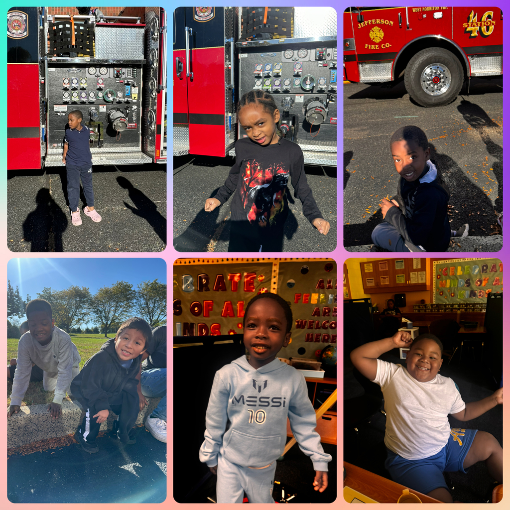 Collage of photos of Kindergarten fun and learning.