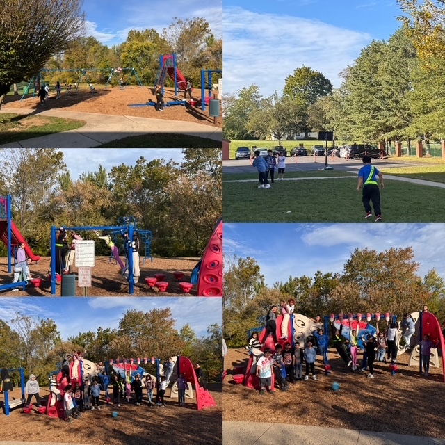 It's Mrs. Crim's class enjoying their best attendance reward.