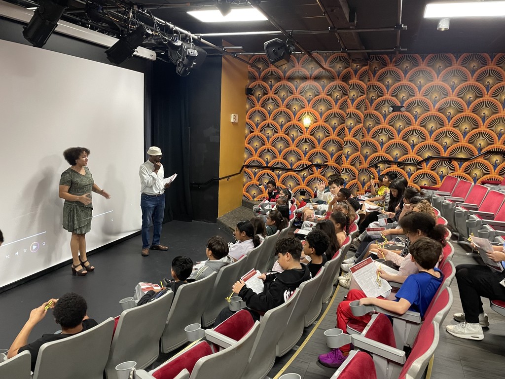 Students at Blockson Exhibit