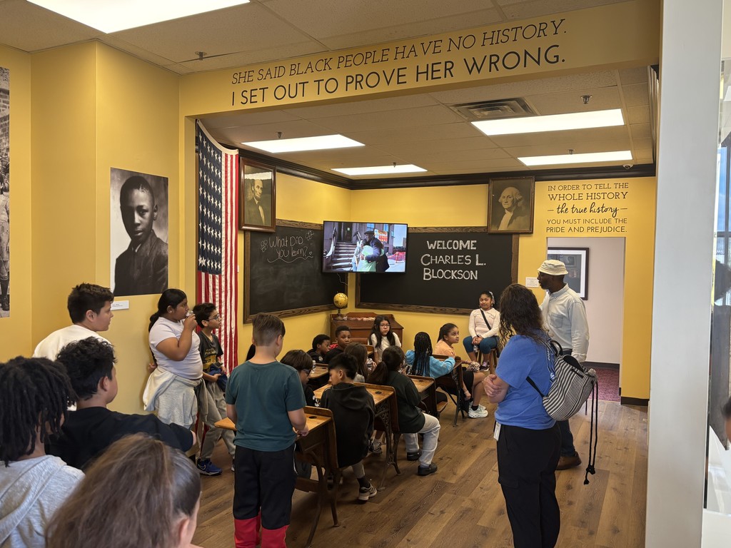 Students at Blockson Exhibit