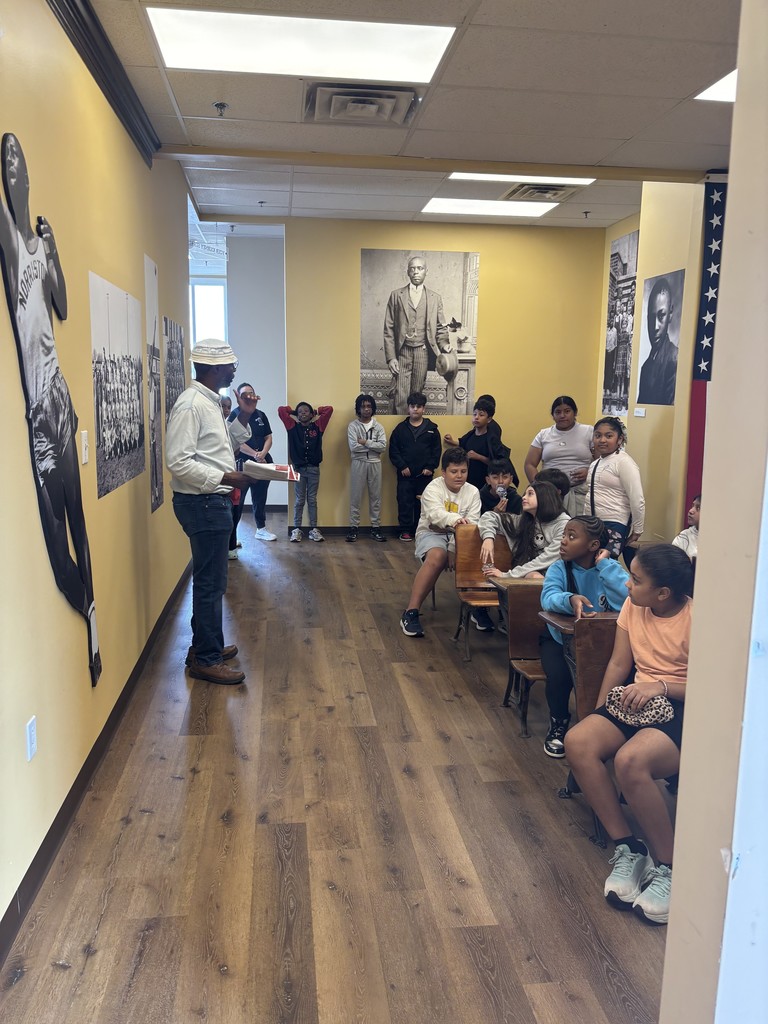 Students at Blockson Exhibit