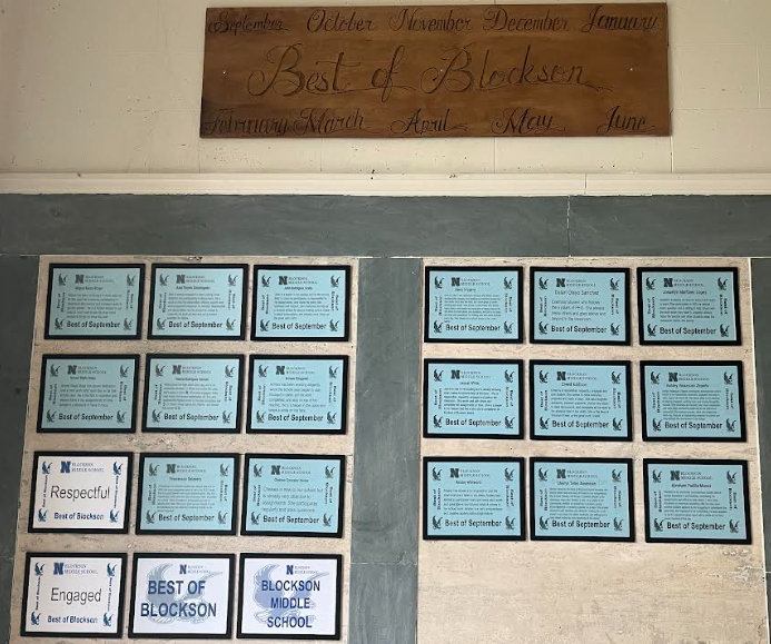 Best of Blockson awards hanging on wall