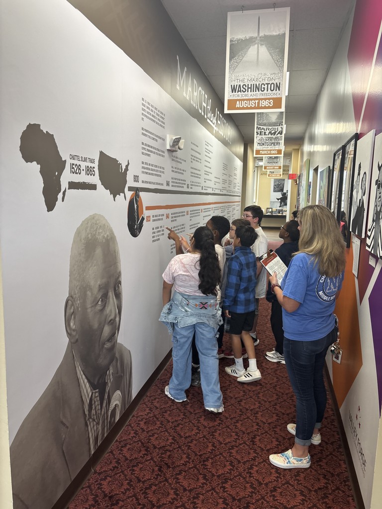 Students at Blockson exhibit 