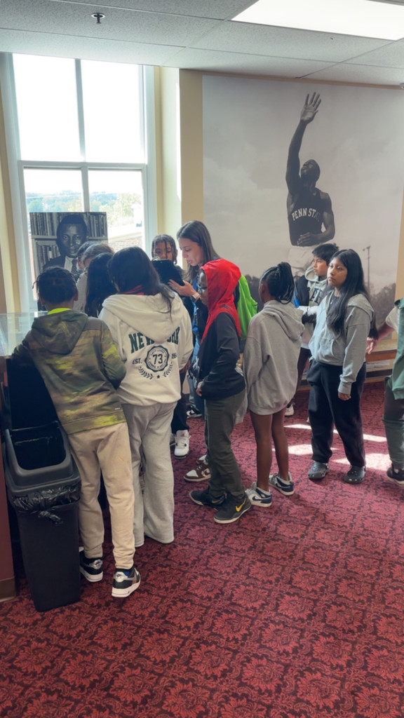 Students at Blockson exhibit 