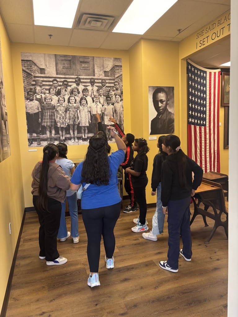 Students at Blockson exhibit 