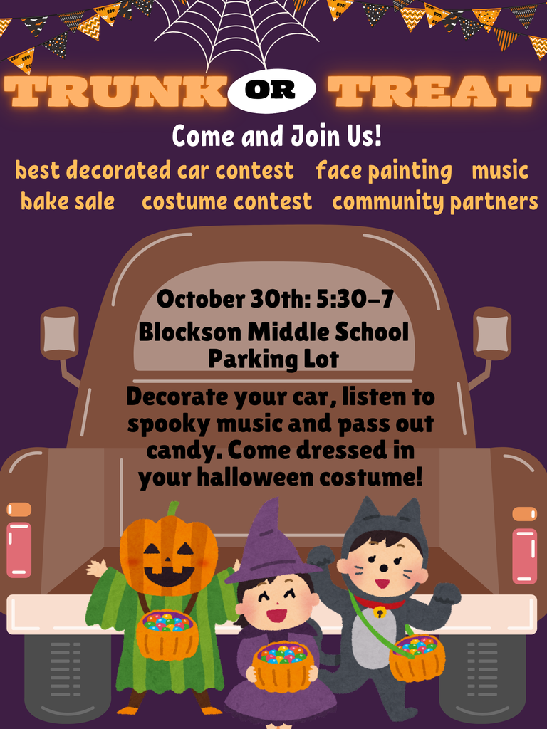 Trunk or treat flier. Info in caption