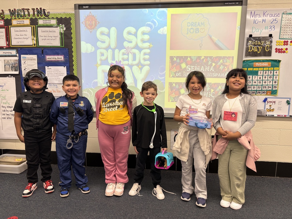 Students dress for the dream job on "si se puede" spirit day.