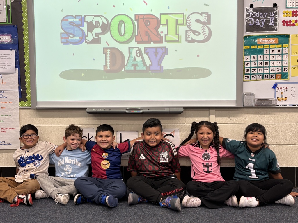 On “Sports Day” students wear their favorite sports shirt to school.