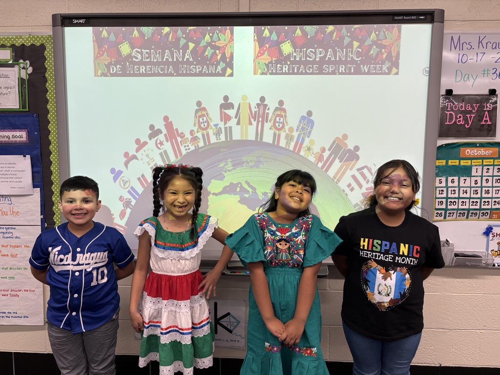 Students dress in traditional clothing from their culture.