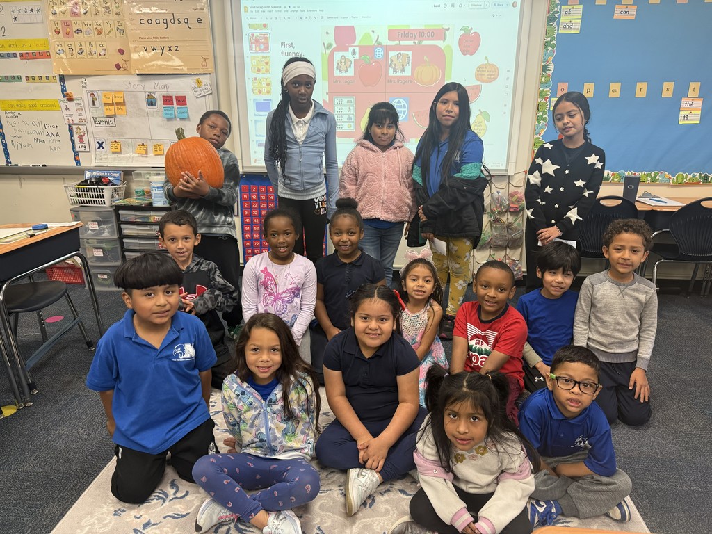 Davenport Student Council with our grade 1 students