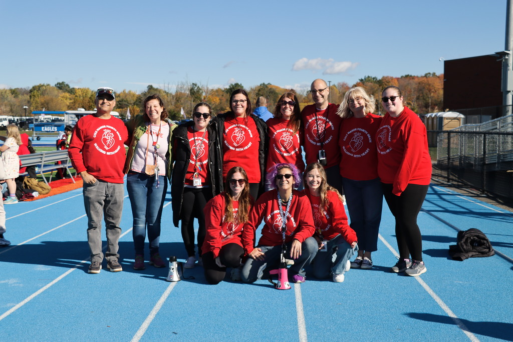 Cole Manor Staff Members at the 4th Grade Walk - A - Thon.