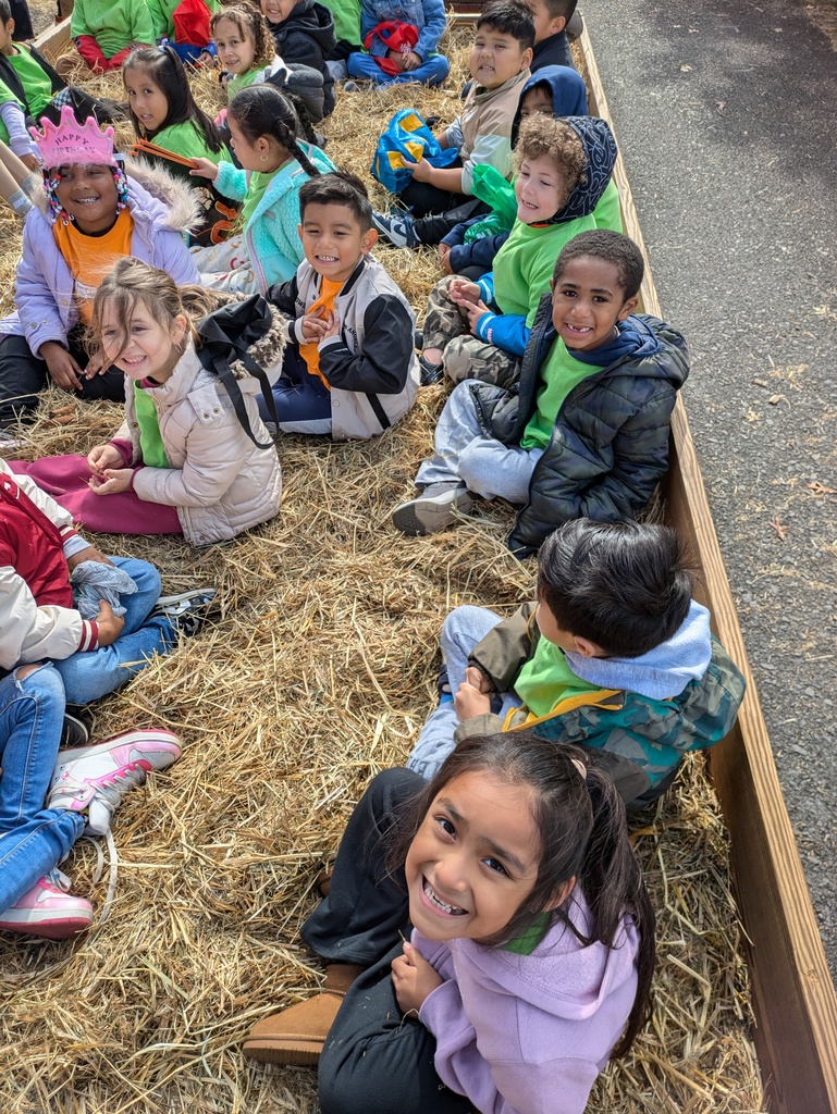 Kindergartners take a hay ride at Kohler Farms.