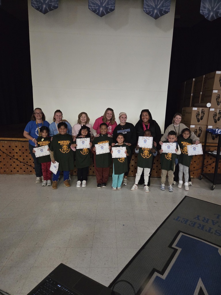 Second grade's Golden Jaguars with their teachers.