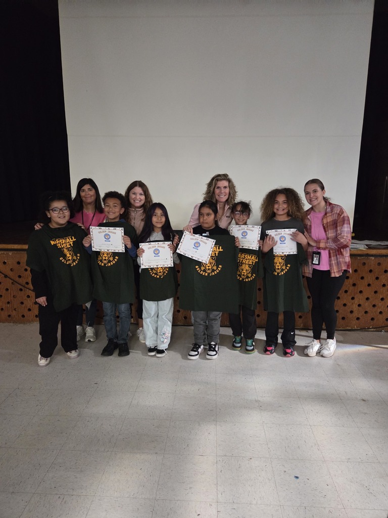 Fourth grade's Golden Jaguars with their teachers.