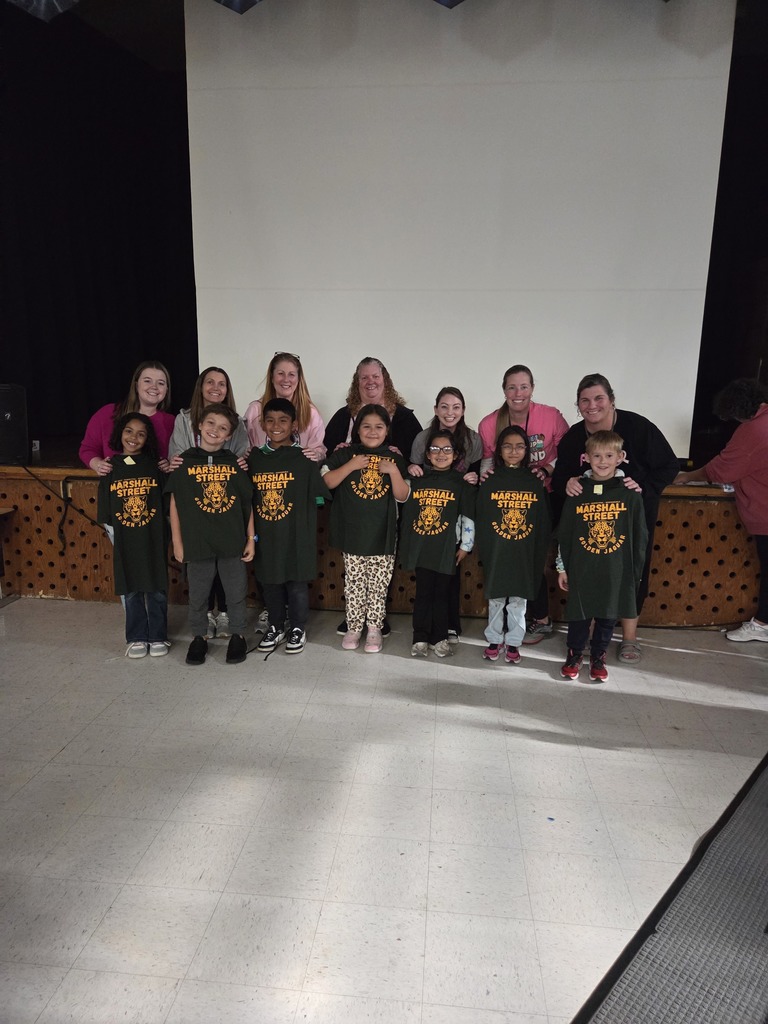 Third grade's Golden Jaguars with their teachers.