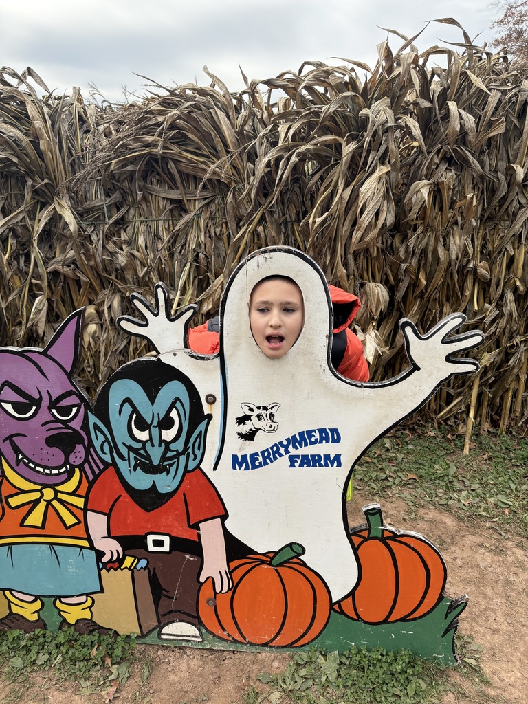 A student taking a ghost picture
