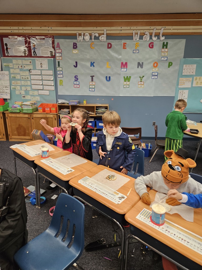 First Grade cookie decorating for PBIS reward. 