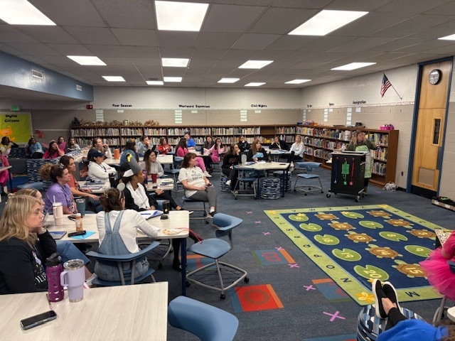 Staff PD session focusing on PSSA trends. 