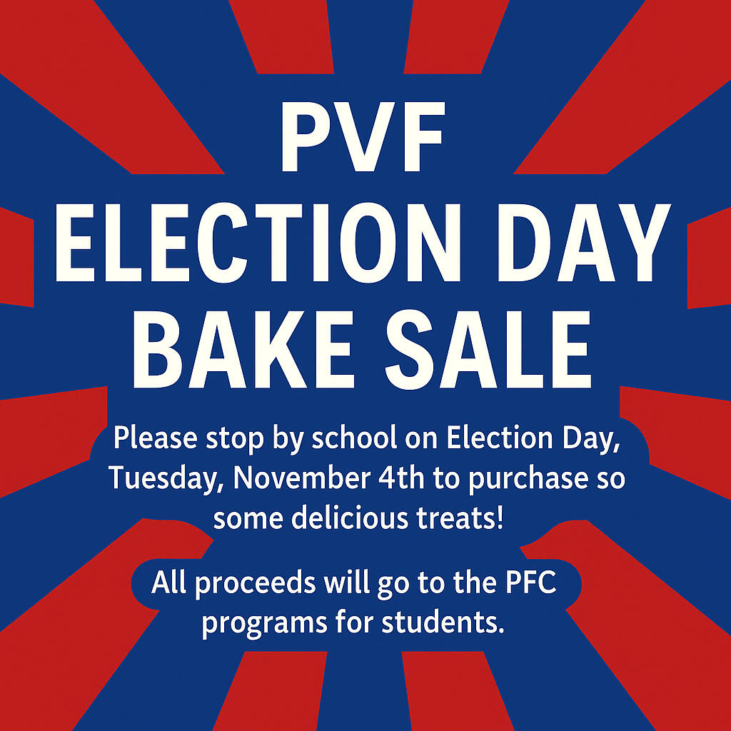 Come to the PVF Bake Sale!