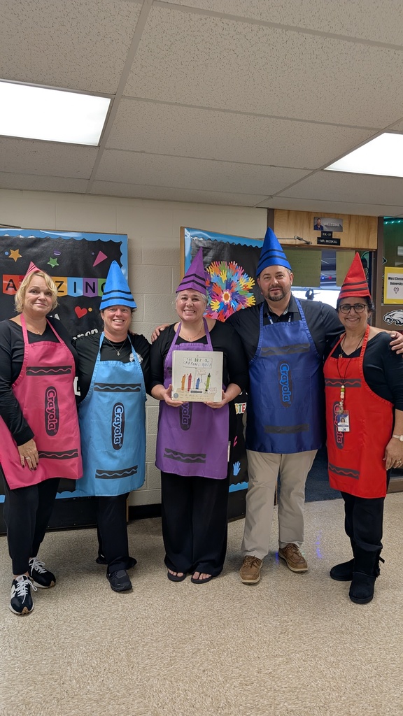 Fourth grade teachers dressed up for the Book Character Parade