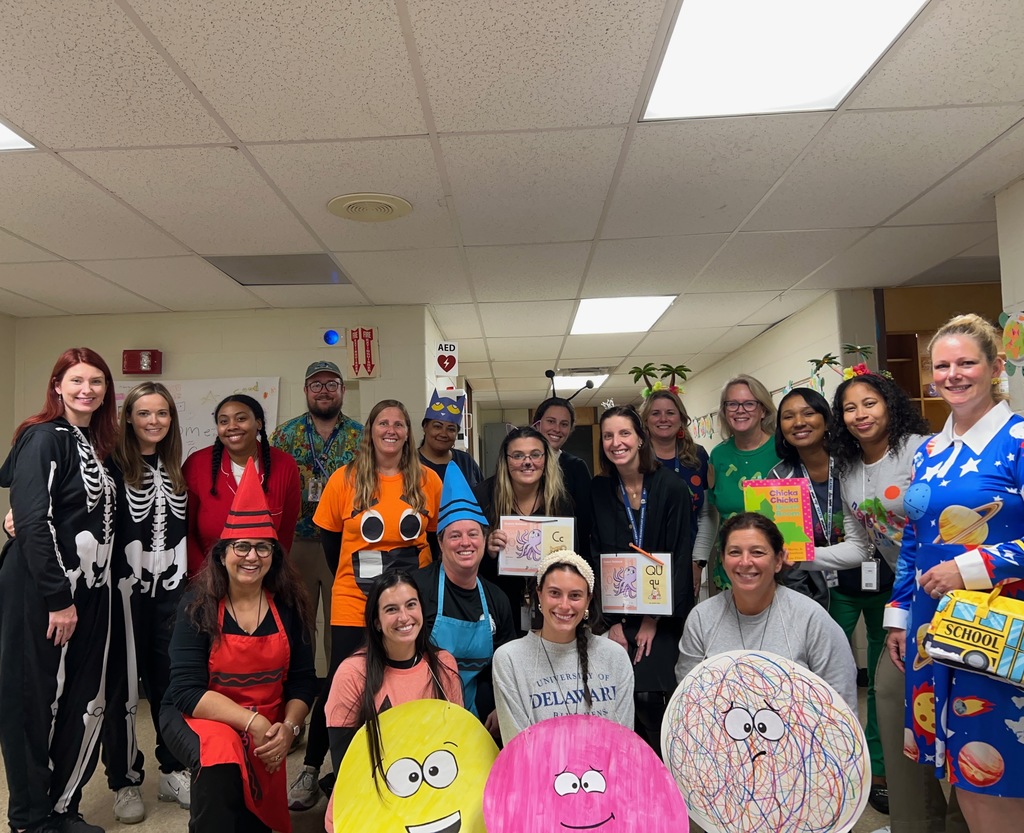 Hancock staff members dressed up for the Book Character parade!