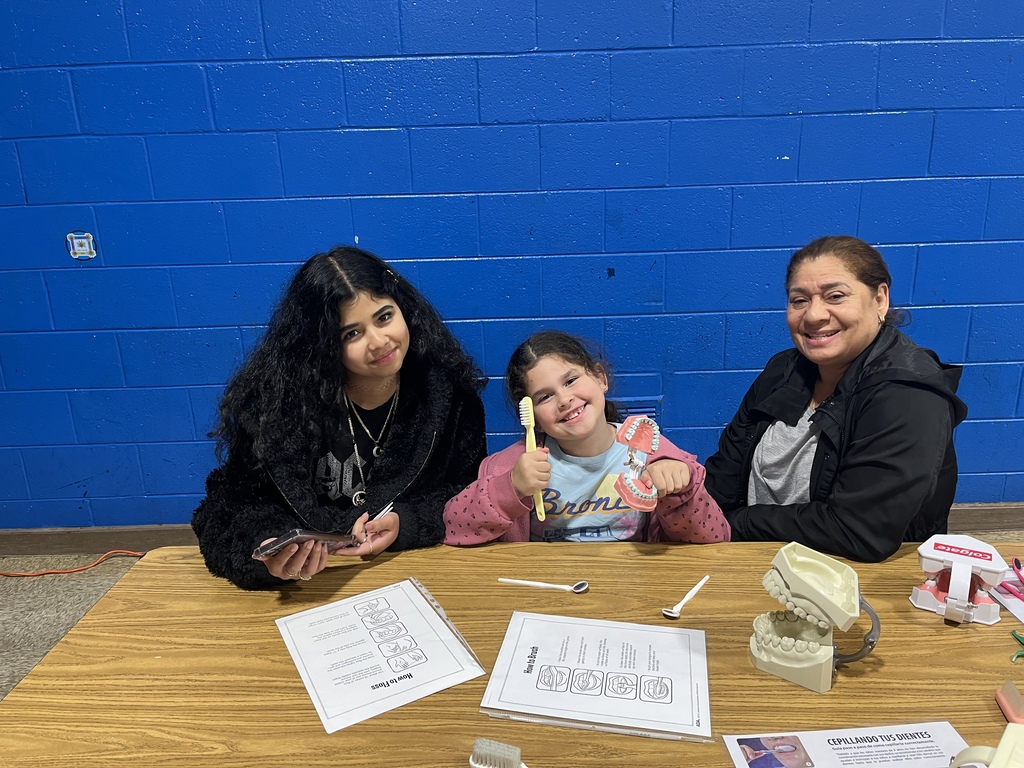 Learning about brushing teeth