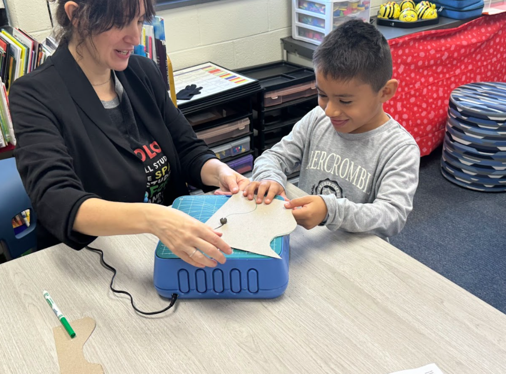 A teacher and a student on National Steam Day