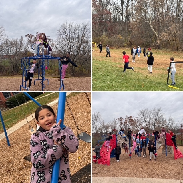 Mrs. Crim's class recess reward for best attendance grade level in October.