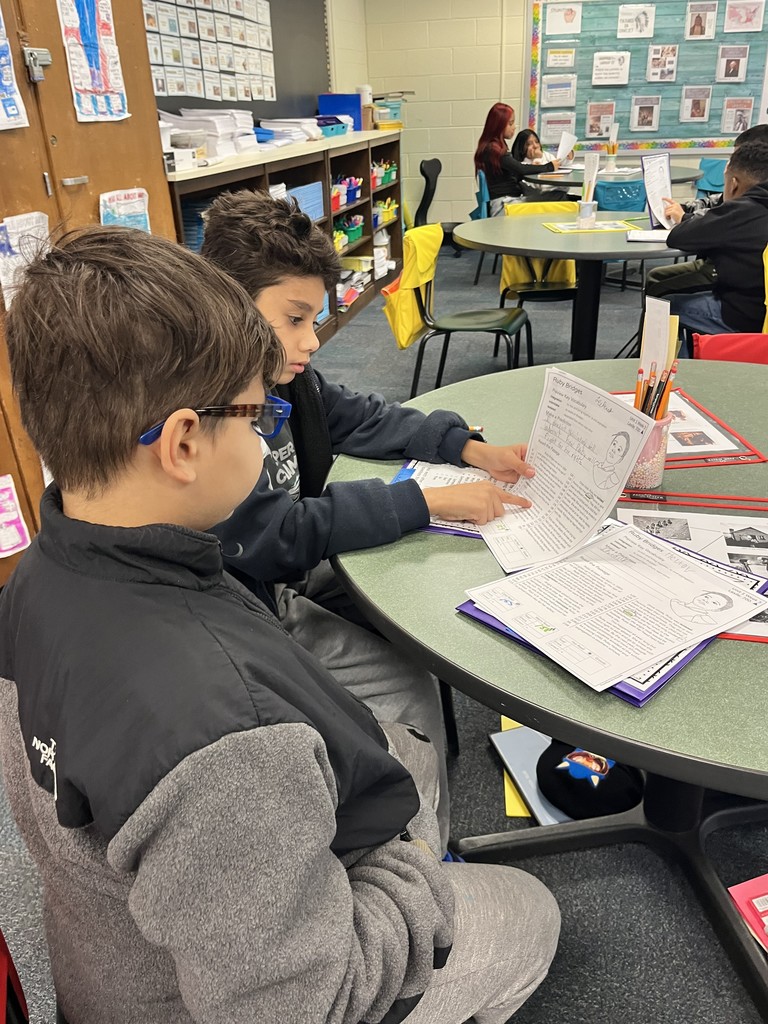 Students reading in ELA class