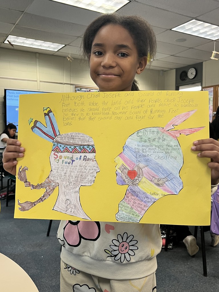 Students holding project