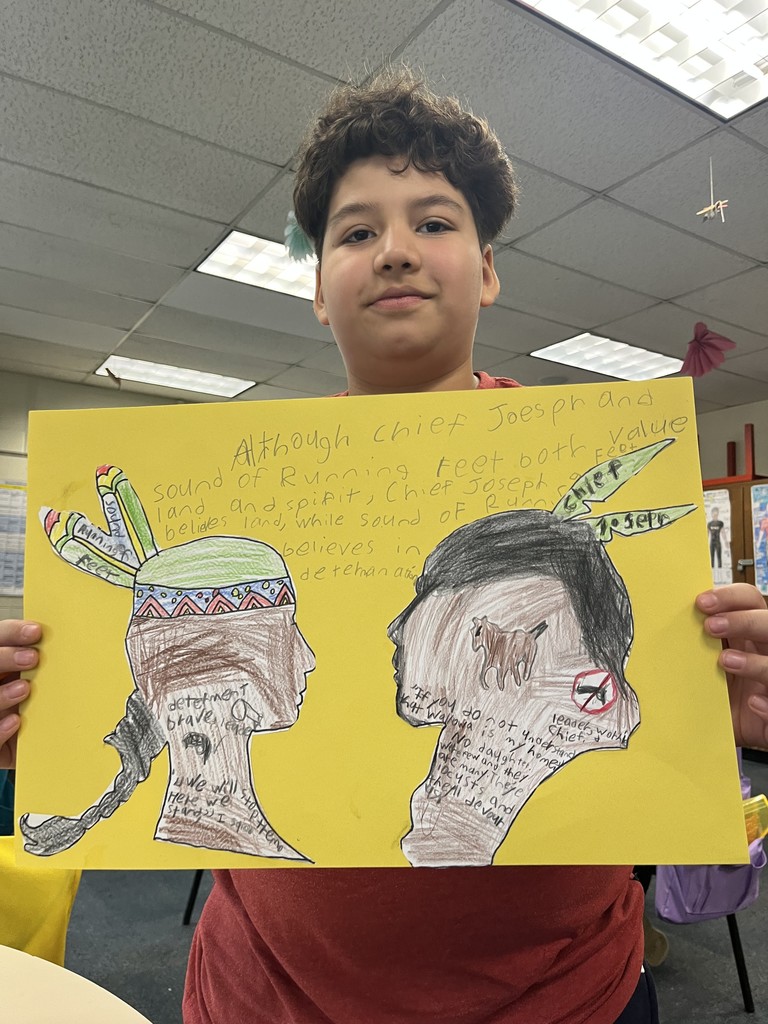 Students holding project