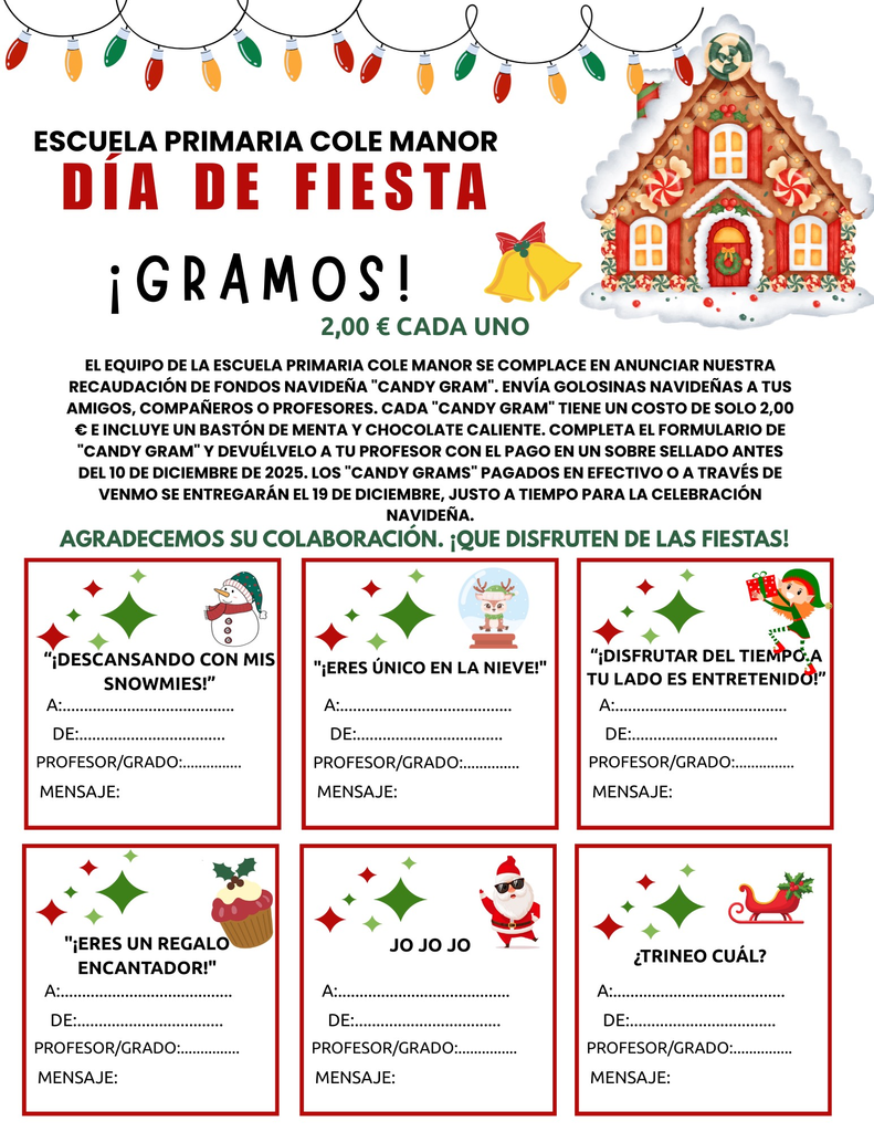 Holiday Grams Flyer