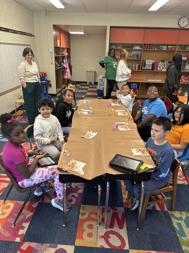 Students enjoying their feast