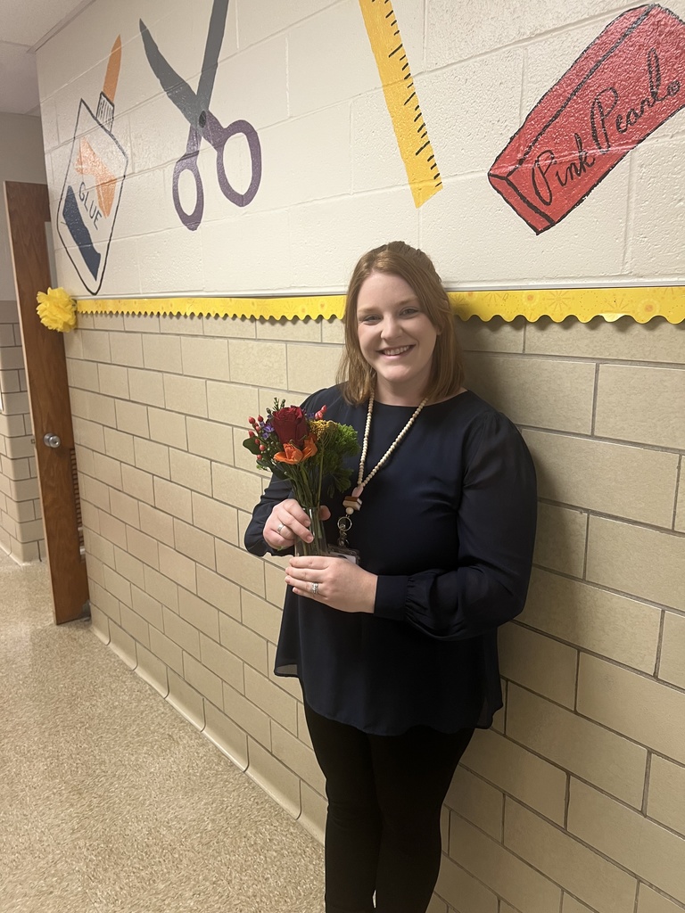 Mrs. Sarah Smith receives flowers.